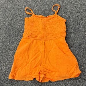 Abercrombie kids orange little girls romper